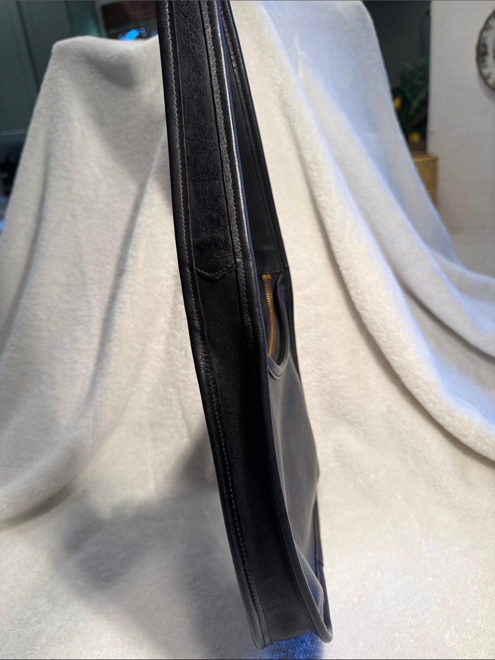 Vintage Coach Ergo 9020 Black Leather Shoulder Bag - Picture 6 of 13